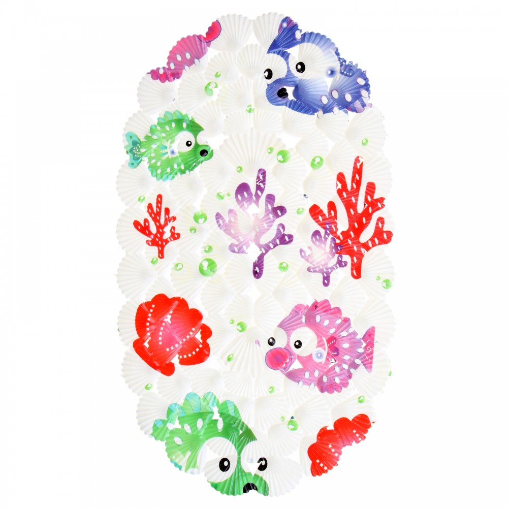 Коврик для ванны «Рыбка - шар», 39х69 см | Доляна