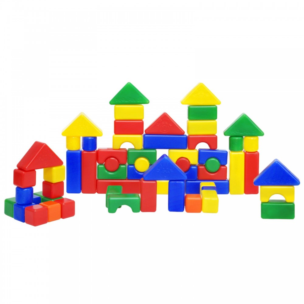 Строительный набор, 60 элементов 4х4 см | Крошка Я