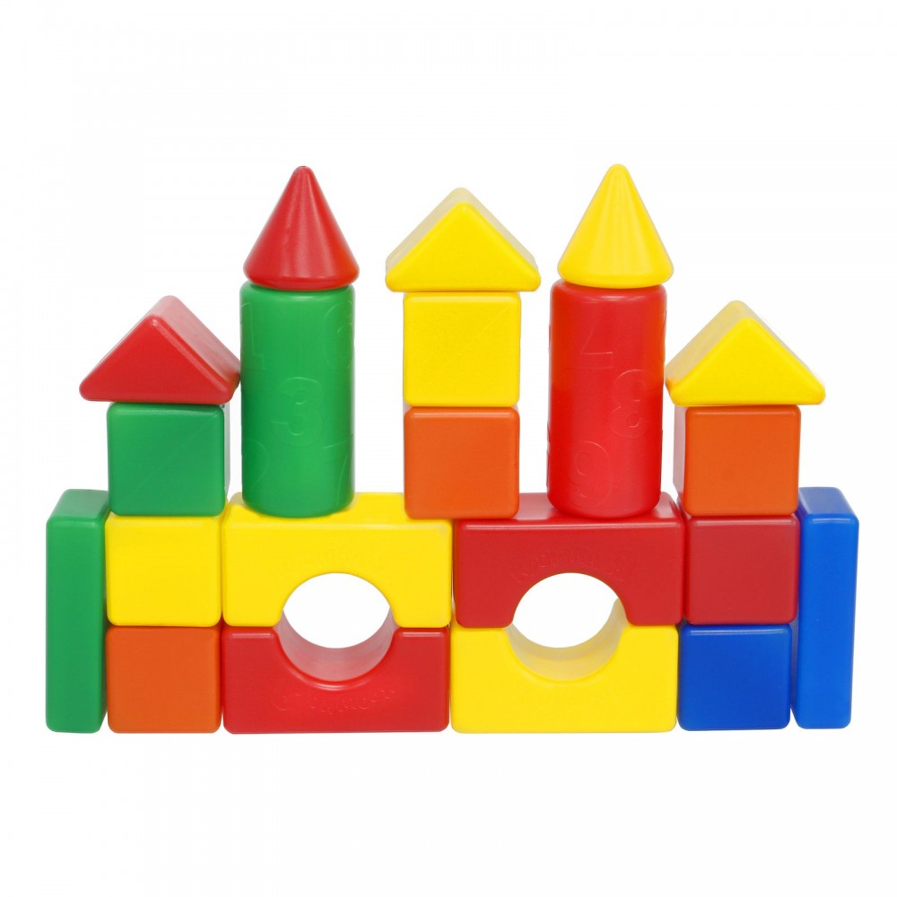 Строительный набор, 21 элемент 6х6 см | Крошка Я