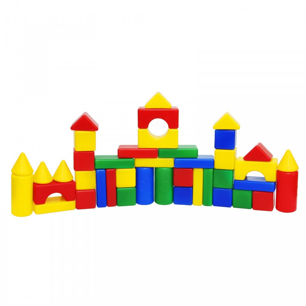 Строительный набор, 41 элемент 6х6 см | Крошка Я