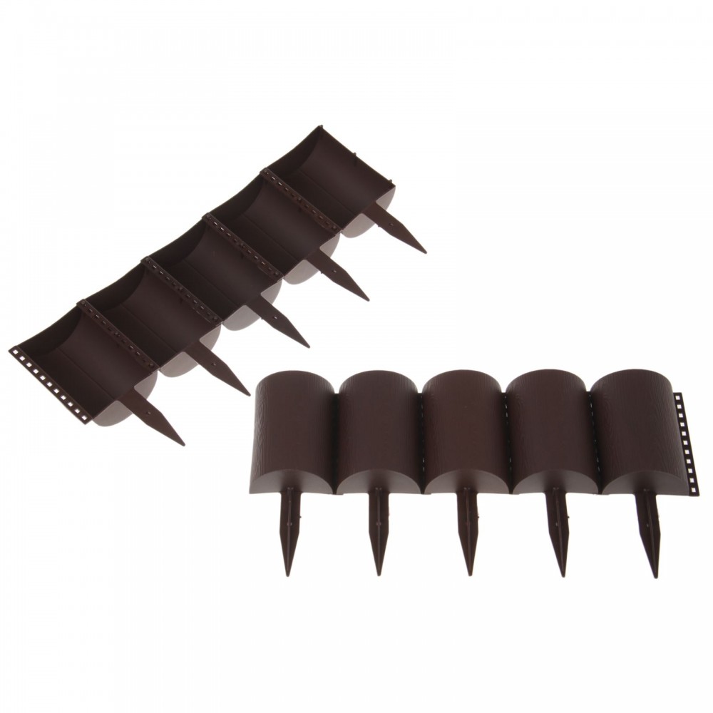 Ограждение «Бревнышки. Шоколад» | Кострома Пластик