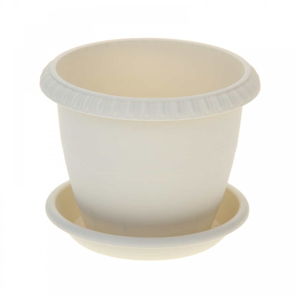 Горшок для цветов «Le Jardin», d-15 см, цвет серый | Le Jardin | ТЕК.А.ТЕК