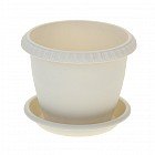 Горшок для цветов «Le Jardin», d-15 см, цвет серый