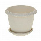 Горшок для цветов «Le Jardin», d-20 см, цвет серый