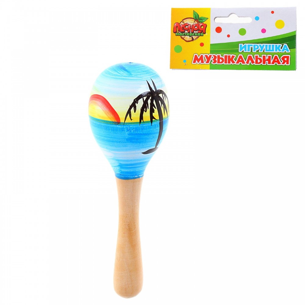Музыкальная игрушка «Маракас Пальмы», малый | Лесная мастерская