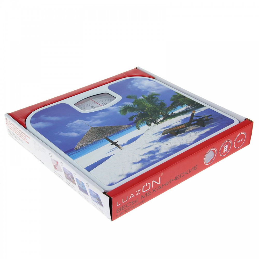 Весы механические напольные «Пляж», до 130 кг | Luazon