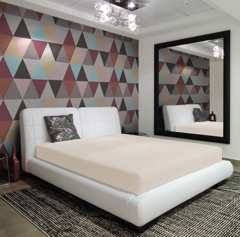 Простыня на резинке «Крем-брюле» (размер 160х200+20 см, бязь) | Этель