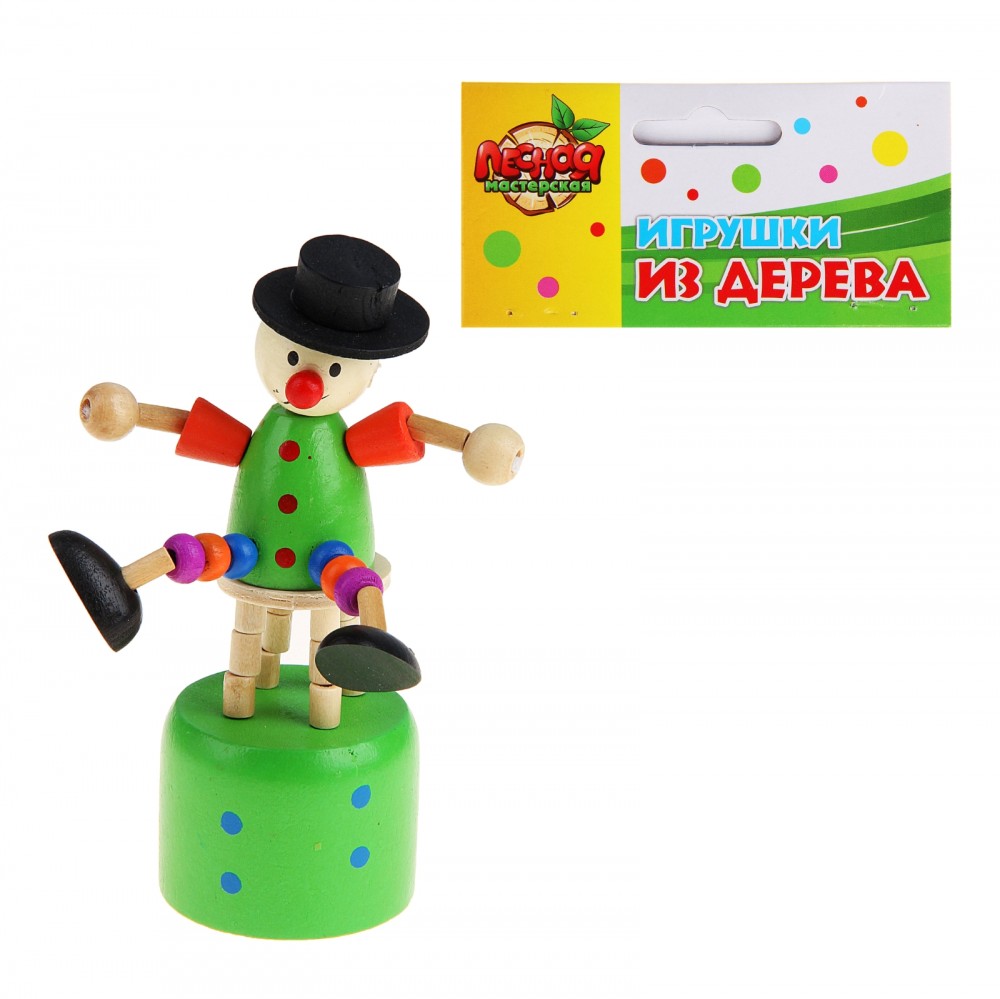 Дергунчик-марионетка «Человечек в шляпе» | Лесная мастерская