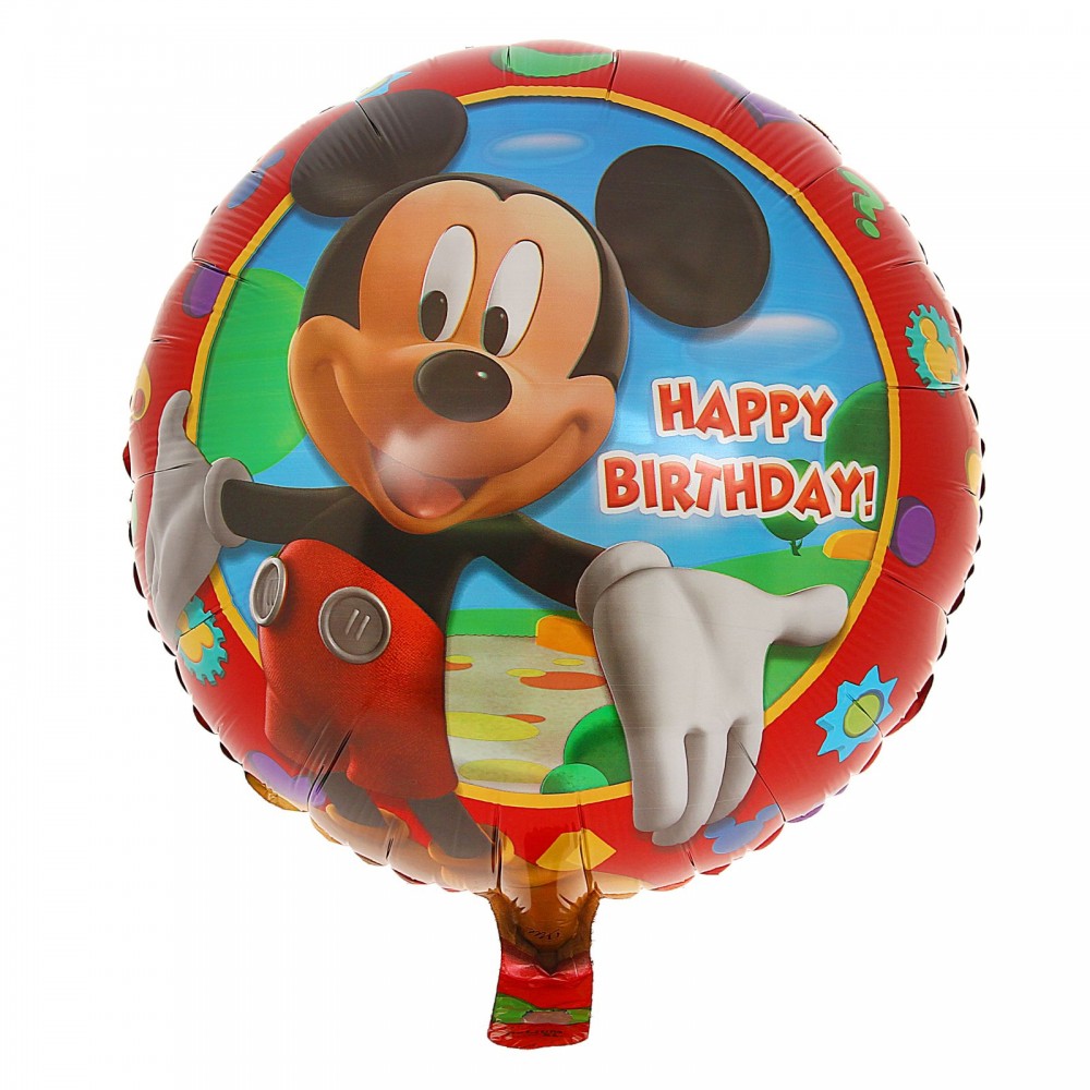 Шар фольгированный «Микки Маус», круг 18" | ANAGRAM