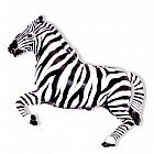 Шар фольга «Зебра», 30" (черная)