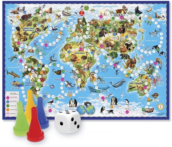 Настольная игра-ходилка «Животный мир Земли»
