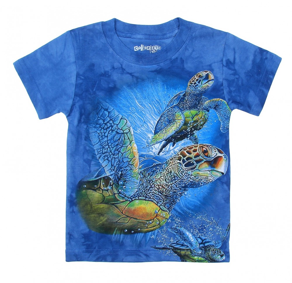 Футболка детская 3D «Turtle» | Collorista