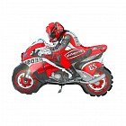 Шар фольга «Мотоциклист», 12" (красный)