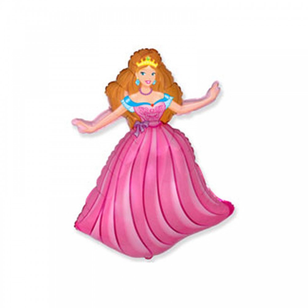 Шар фольга «Принцесса», 12" | Flex Metal