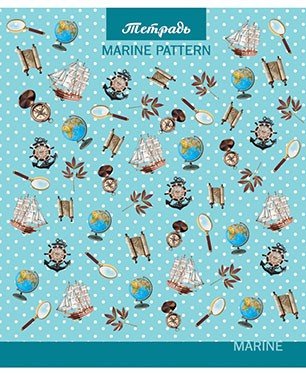 Тетрадь «Паттерн. Море», 48 листов, клетка | Ктс-про