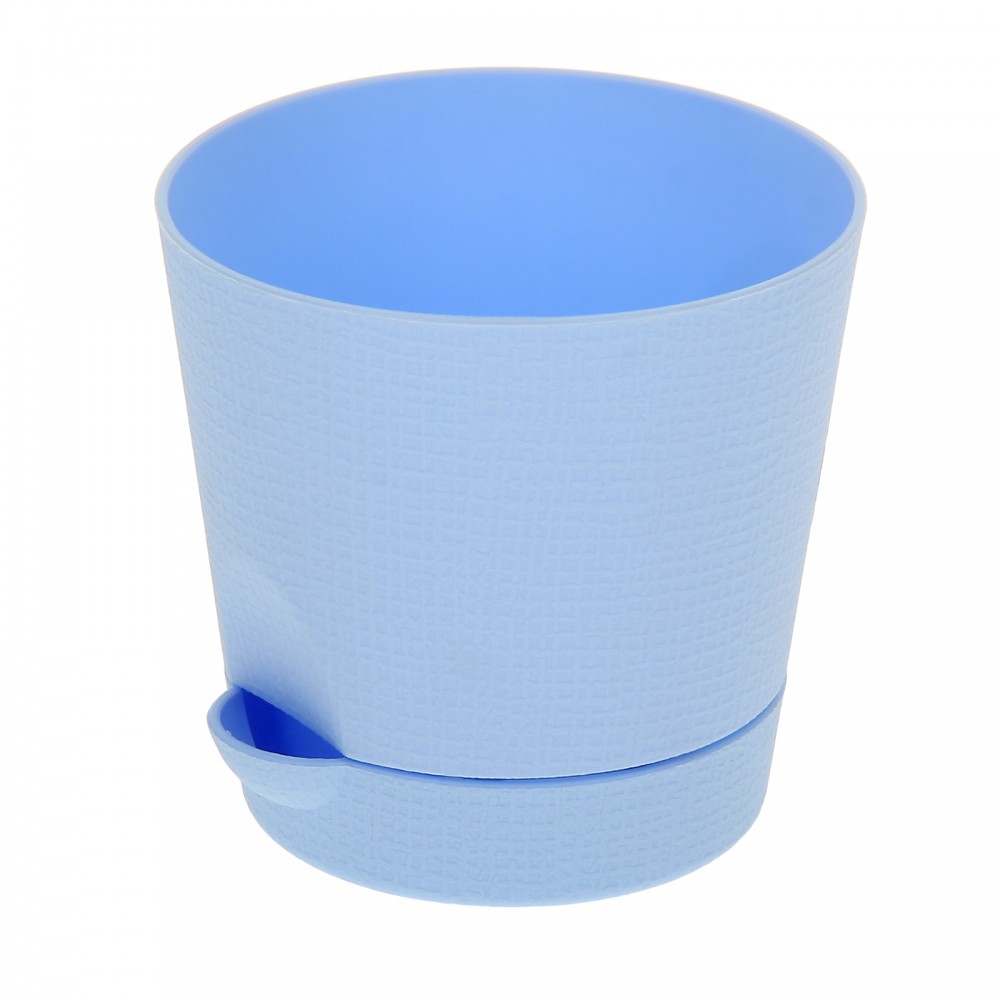 Горшок для цветов с поддоном «Le Parterre», d-11,5 см, цвет голубой | Le Parterre | ТЕК.А.ТЕК