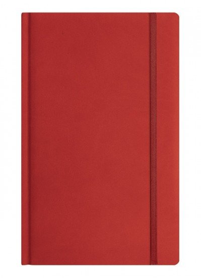 Записная книга на резинке «Festival», 96 листов, красный, 130х210 мм