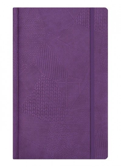 Записная книга на резинке «Bazar», 192 листа, сиреневый, 130х210 мм