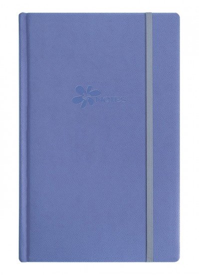 Записная книга на резинке «Flower», 192 листа, фиолетовый, 130х210 мм