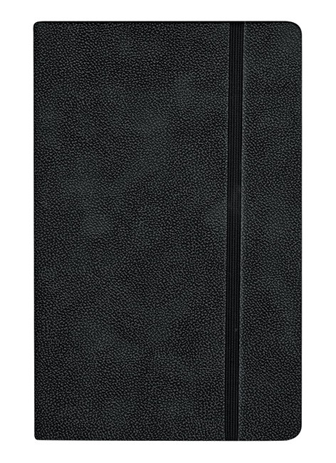 Записная книга на резинке «Tann», 192 листа, черный, 130х210 мм | Книги для записей на резинке | Erich Krause