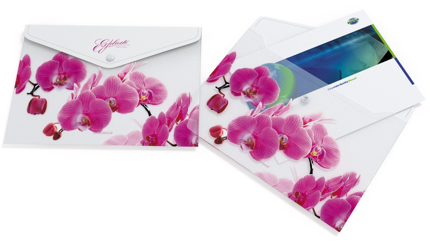 Папка-конверт А4 «Romantique», на кнопке | Romantique | Erich Krause