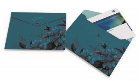 Папка-конверт А4 «Night illusion», на кнопке