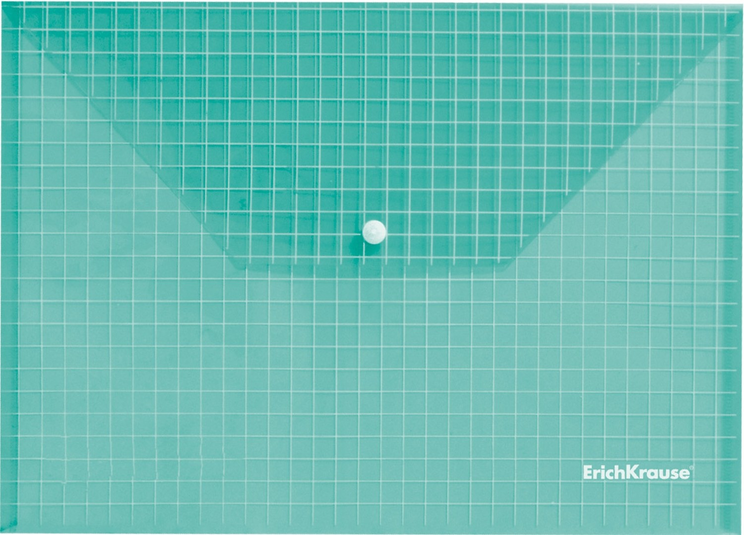 Папка-конверт А4 «Envelope folder», на кнопке, зеленый | Папки-конверты | Erich Krause