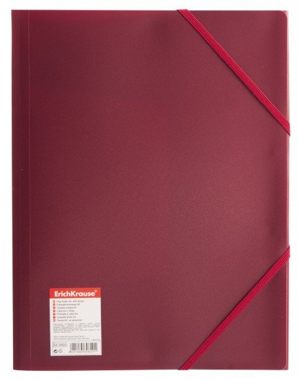 Папка А4 «Standard», на резинке, цвет бордовый