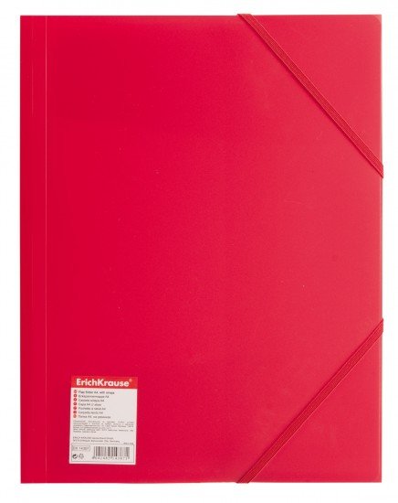 Папка А4 «Standard», на резинке, цвет красный