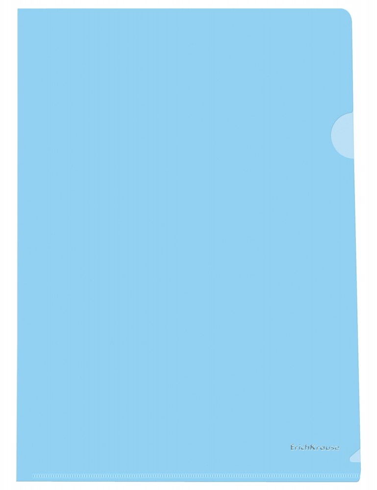 Папка-уголок А4 «L-FILE», 10 штук, 180 мкм, плотная, голубой | Папки-уголки | Erich Krause