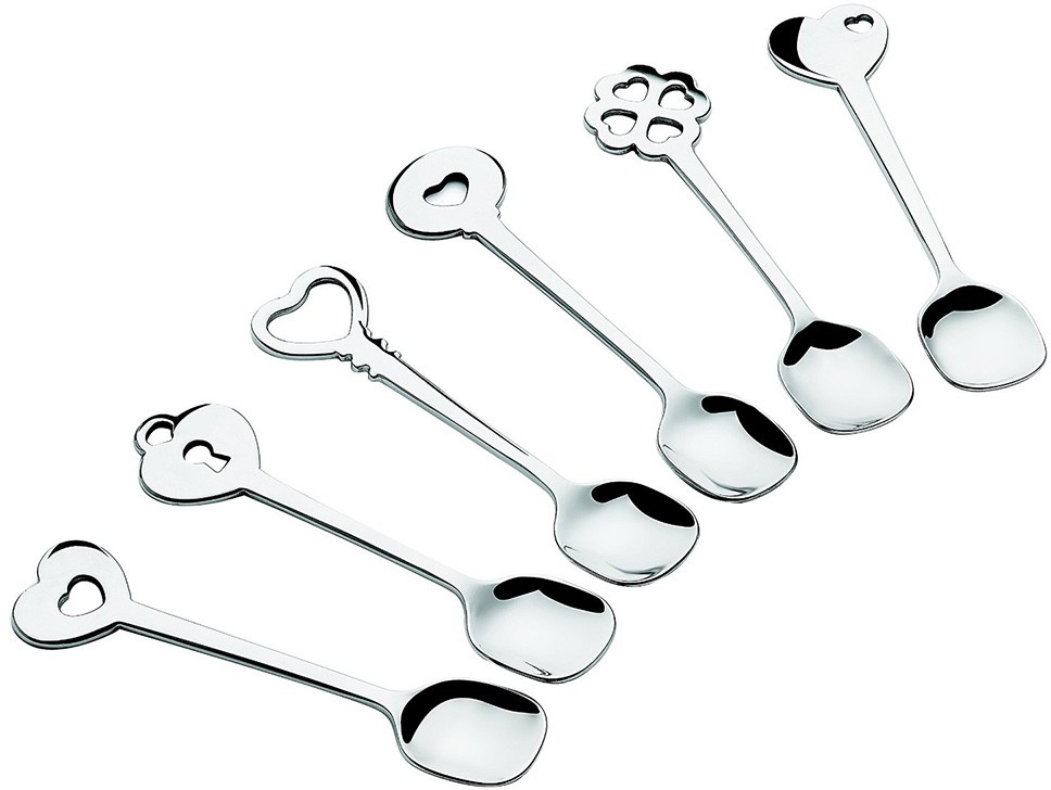 Набор чайных ложек «Love Key», 6 шт | Guzzini