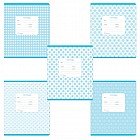 Тетрадь «Горошек голубой», 18 листов, клетка, цвет в ассортименте