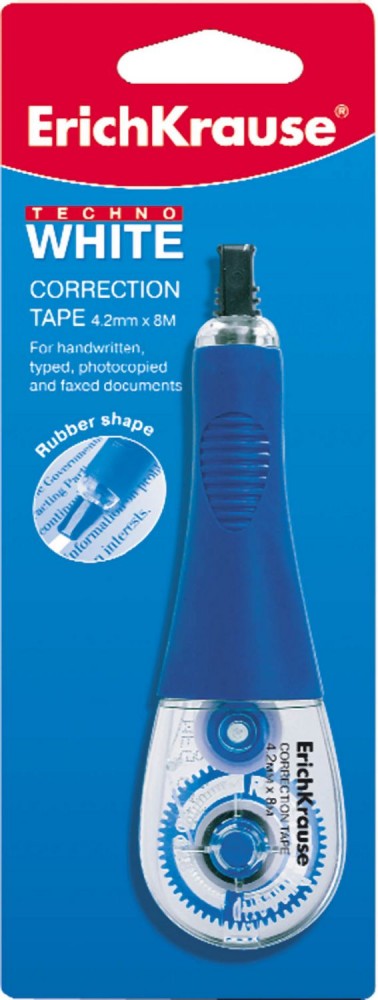 Корректирующая лента «Techno White», 8 метров | Techno | Erich Krause