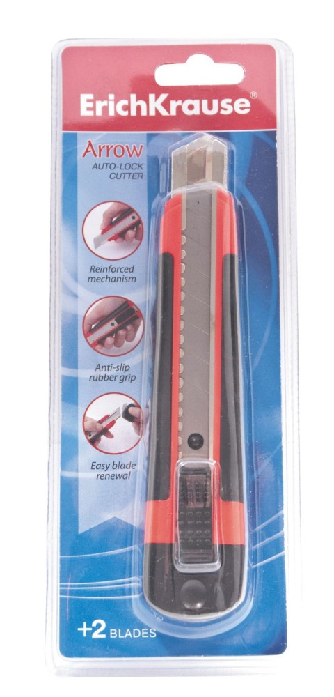 Нож канцелярский металлический «Arrow auto-lock», 18 мм | Ножи канцелярские | Erich Krause