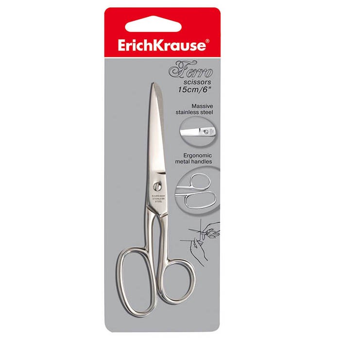 Ножницы цельнометаллические «Ferro», 15 см | Ножницы | Erich Krause