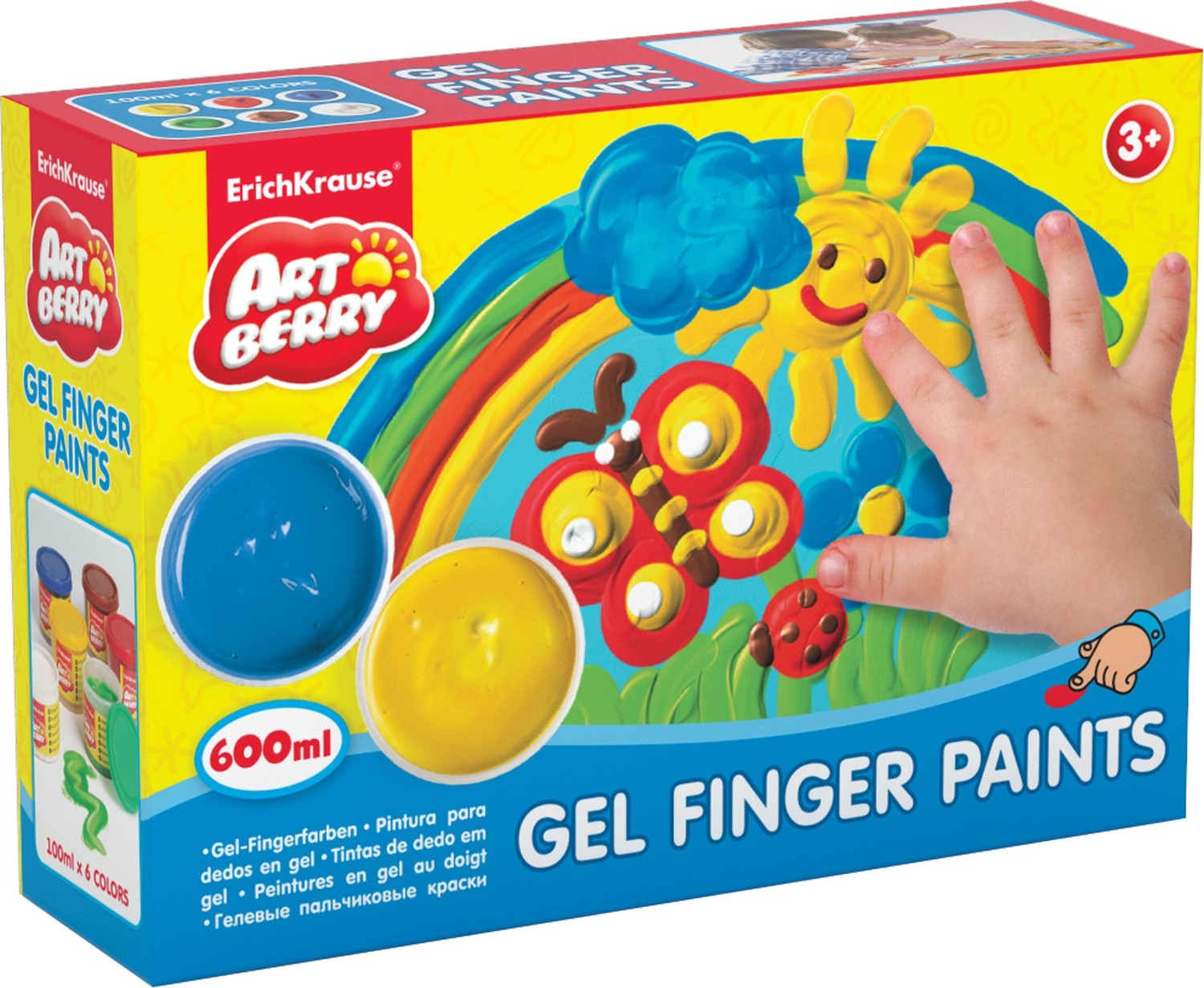 Краски пальчиковые «Artberry», 6 цветов | Artberry | Erich Krause