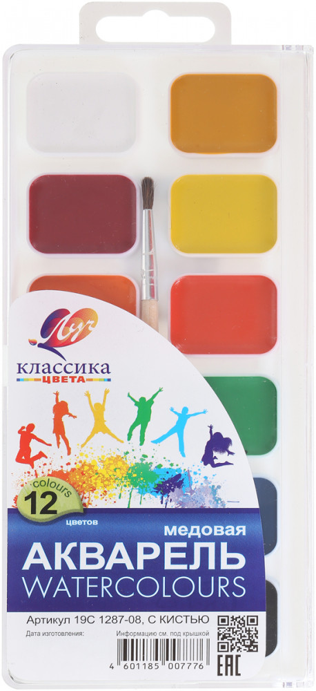 Акварель медовая «Классика», 12 цветов | Классика | Луч