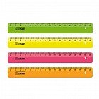 Линейка 16 см «СТАММ», флюоресцентная, цвет в ассортименте