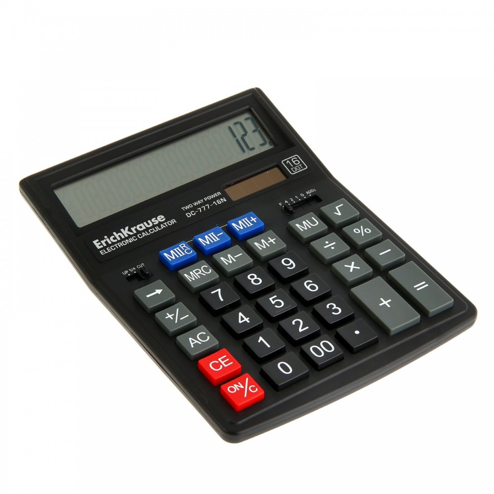 Калькулятор «DC-777-16N», 16-разрядов | Erich Krause