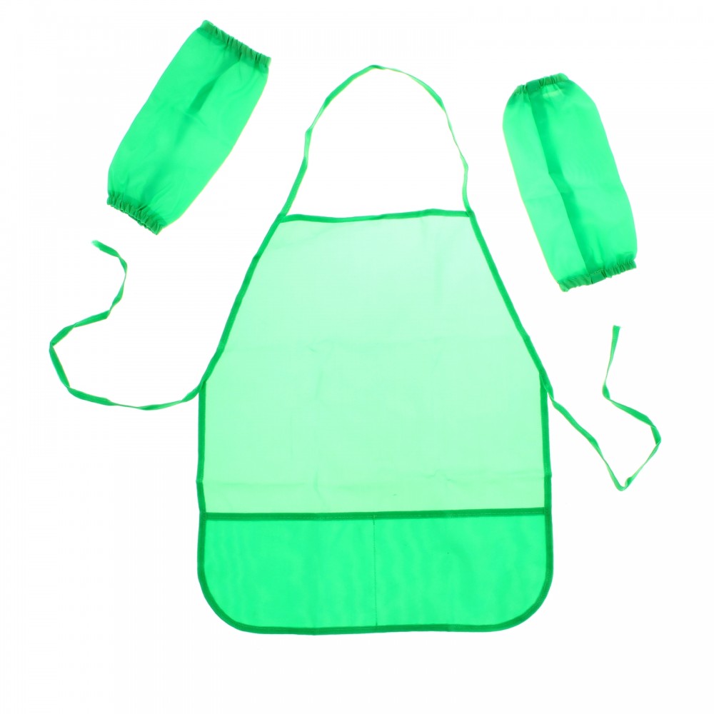 Фартук с нарукавниками для труда, зеленый | ТПК Пчелка