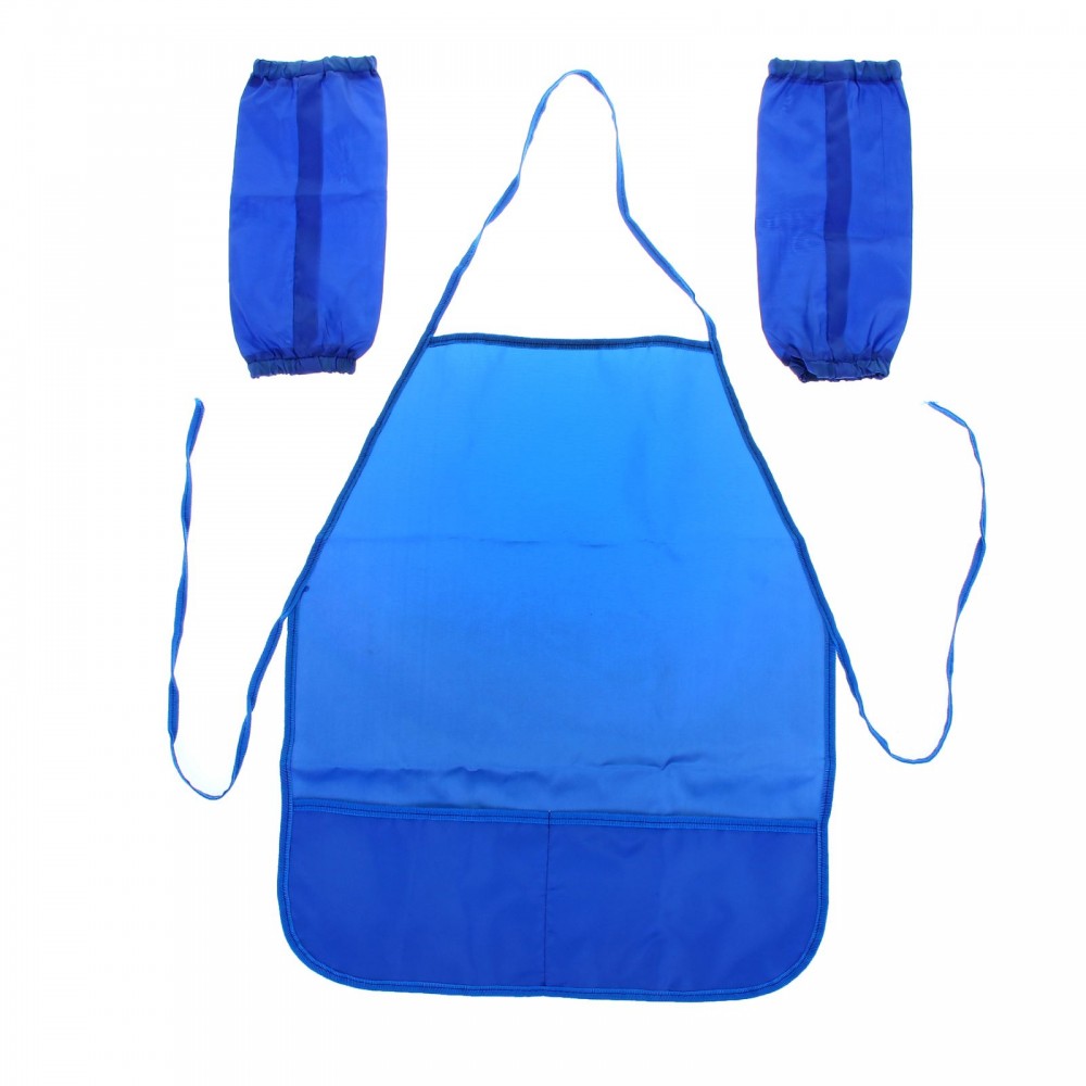 Фартук с нарукавниками для труда, синий | ТПК Пчелка