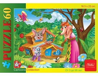 Пазл «Теремок», 60 элементов | Cartoons Collection | Hatber