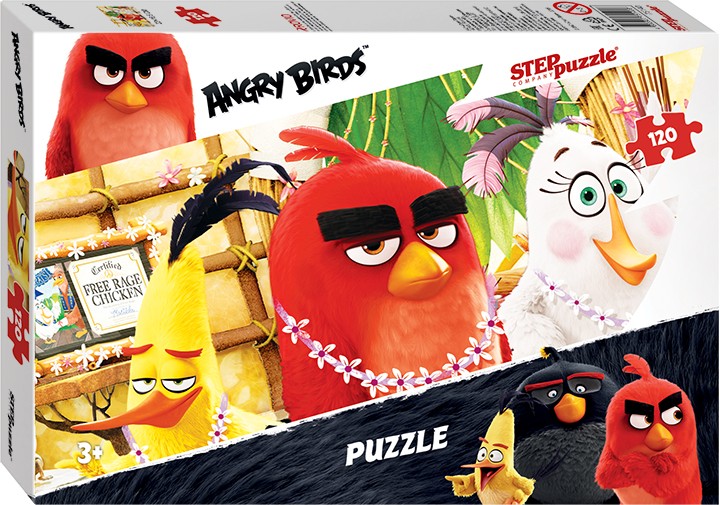 Пазл «Angry Birds» 120 элементов | Angry birds | Step Puzzle