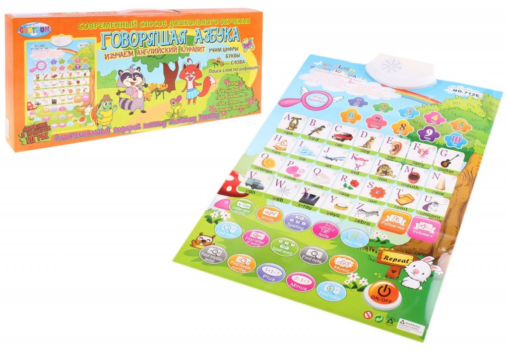 Электронный плакат для дошкольников «Говорящая азбука», английский язык | Электронный плакат | Centrum
