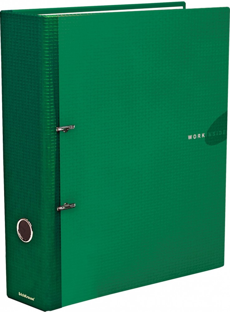 Папка–регистратор «Work Inside», 70 мм, ламинированная, цвет зеленый | Папки-регистраторы | Erich Krause