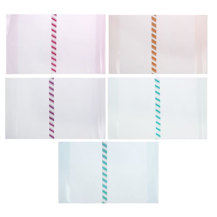 Обложка тонированная для учебников, 200 микрон, в ассортименте | ЮНА