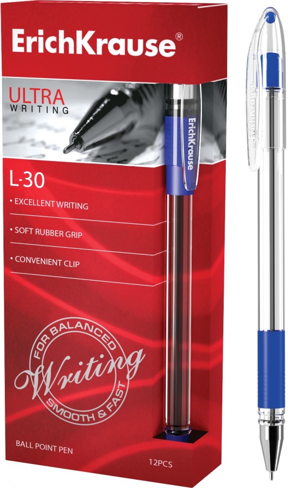 Ручка шариковая «ULTRA L-30», стержень синий | Erich Krause