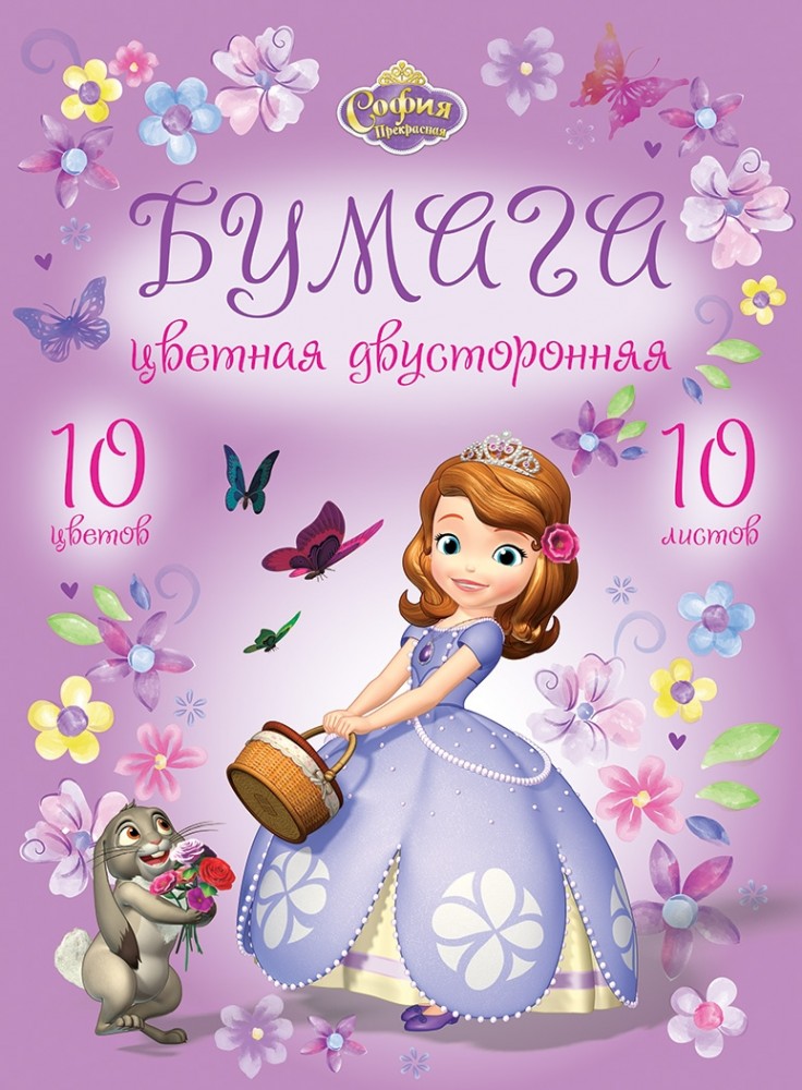 Цветная бумага «Sofia in flowers», 16 листов, 8 цветов | Sofia in Flowers | Erich Krause