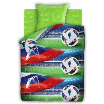 Комплект постельного белья «За наших» (арт. 8772, 1,5-спальный, бязь, 1 наволочка 70х70) | 4YOU