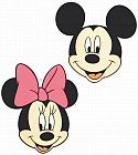 Украшение пластиковое «Mickey&Minnie Faces»